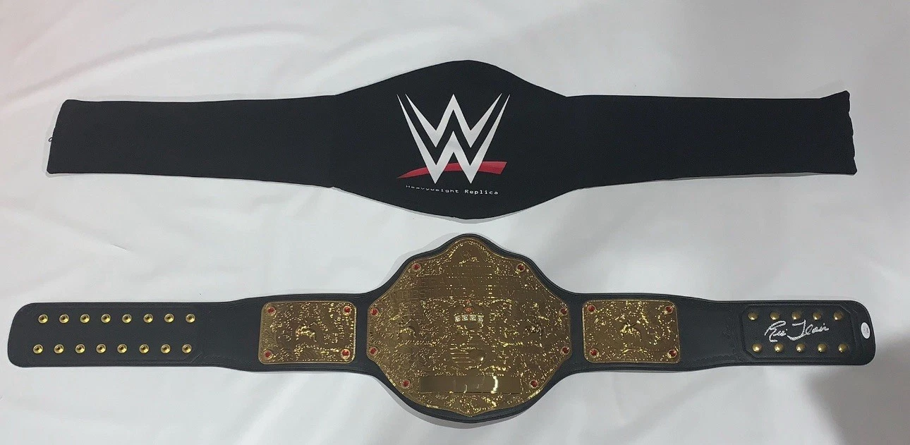 RIC FLAIR SIGNED WWE WORLD HEAVYWEIGHT CHAMPIONSHIP TITLE BELT LICENSED JSA COA