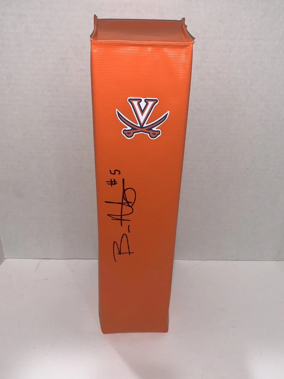 BRENNAN ARMSTRONG SIGNED TOUCHDOWN PYLON VIRGINIA CAVALIERS FOOTBALL JSA COA