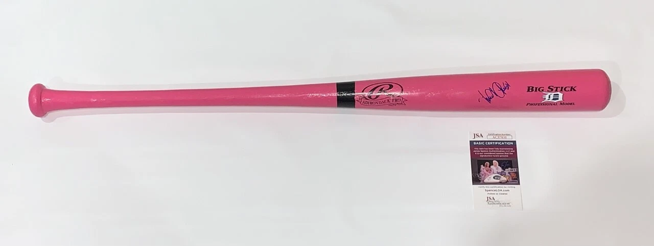 MIGUEL CABRERA SIGNED RAWLINGS PINK BAT DETROIT TIGERS AUTOGRAPHED JSA COA