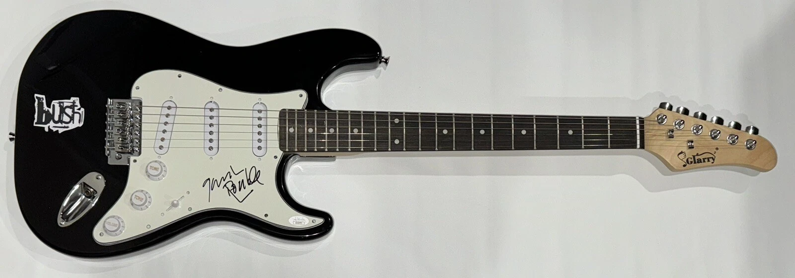 GAVIN ROSSDALE SIGNED BLACK ELECTRIC GUITAR BUSH PROOF RARE JSA COA
