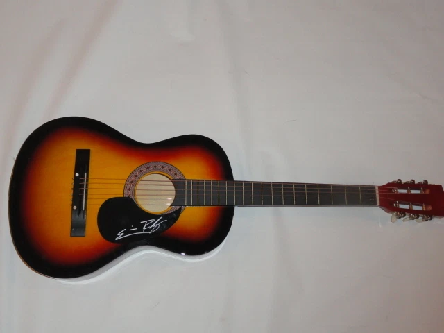 ERIC PASLAY SIGNED FULL-SIZE SUNBURST ACOUSTIC GUITAR COUNTRY SUPERSTAR