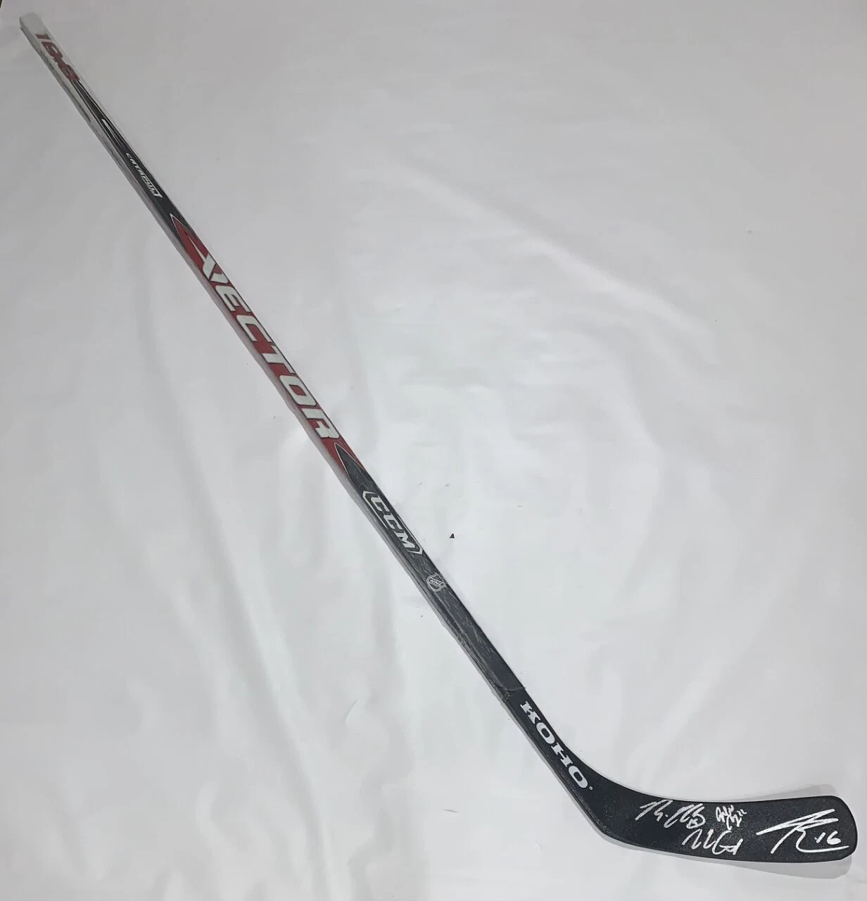 SPITTIN CHICLETS SIGNED HOCKEY STICK BISSONNETTE WHITNEY MURLEY GRINNELL JSA COA COLLECTIBLE MEMORABILIA
