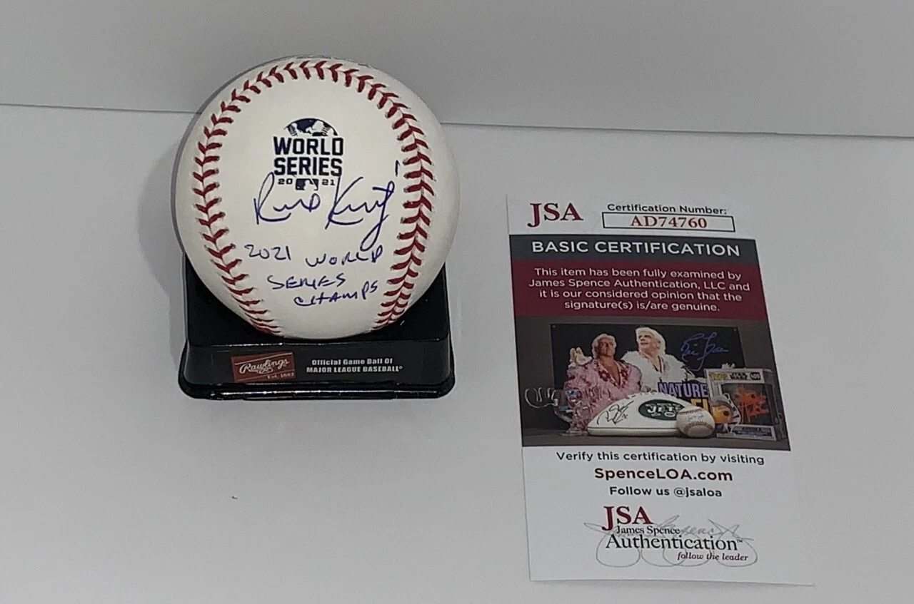 RICK KRANITZ SIGNED 2021 WORLD SERIES BASEBALL ATLANTA BRAVES W/INSCRIPT JSA COA