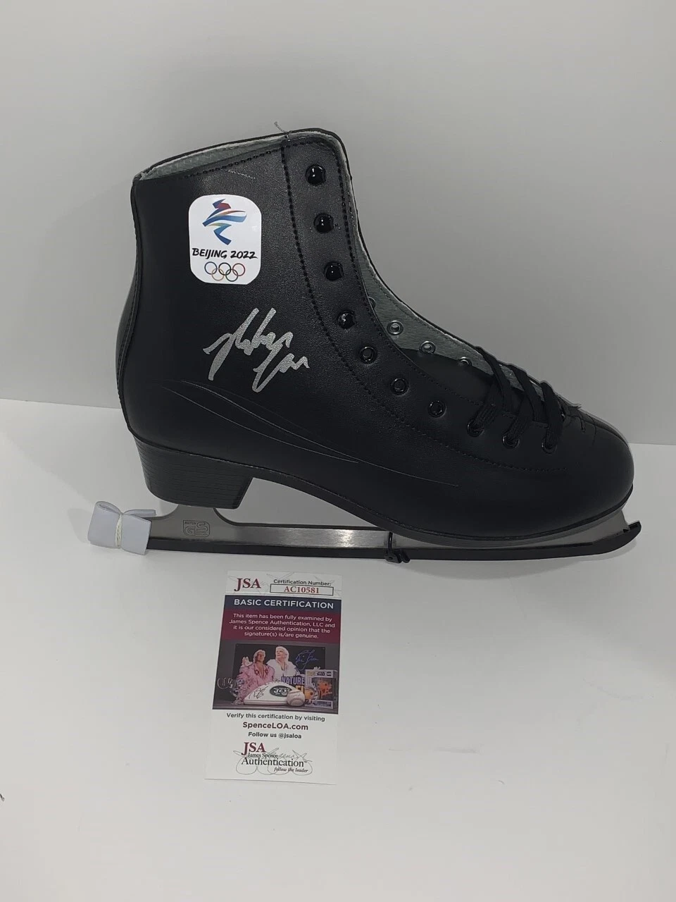 NATHAN CHEN SIGNED MENS FIGURE SKATE BEIJING 2022 OLYMPICS JSA COA