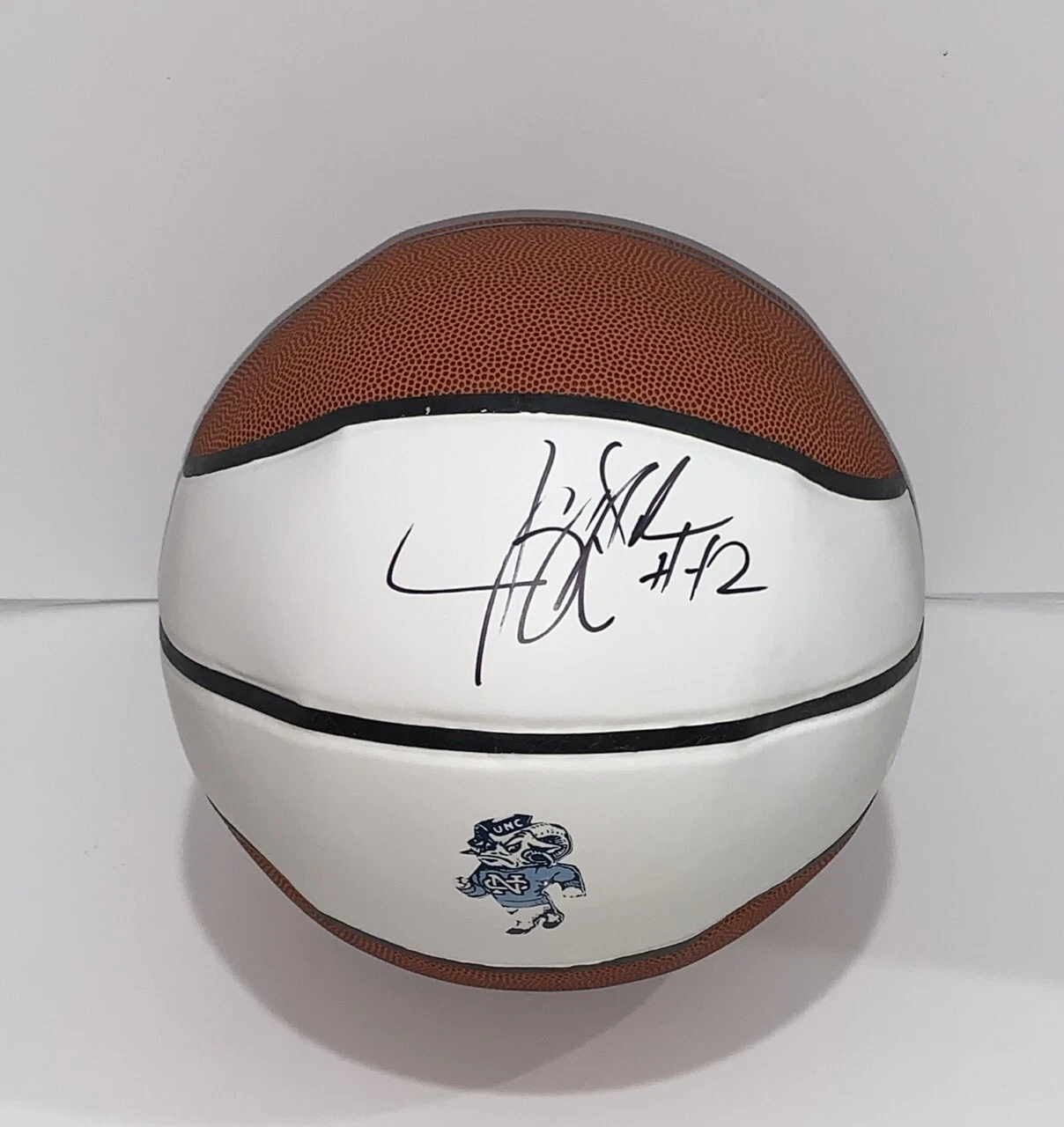JERRY STACKHOUSE SIGNED BASKETBALL NORTH CAROLINA TAR HEELS PROOF JSA COA