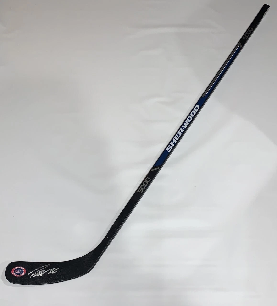 PATRIK LAINE SIGNED HOCKEY STICK COLUMBUS BLUE JACKETS PROOF FINLAND 1 JSA COA