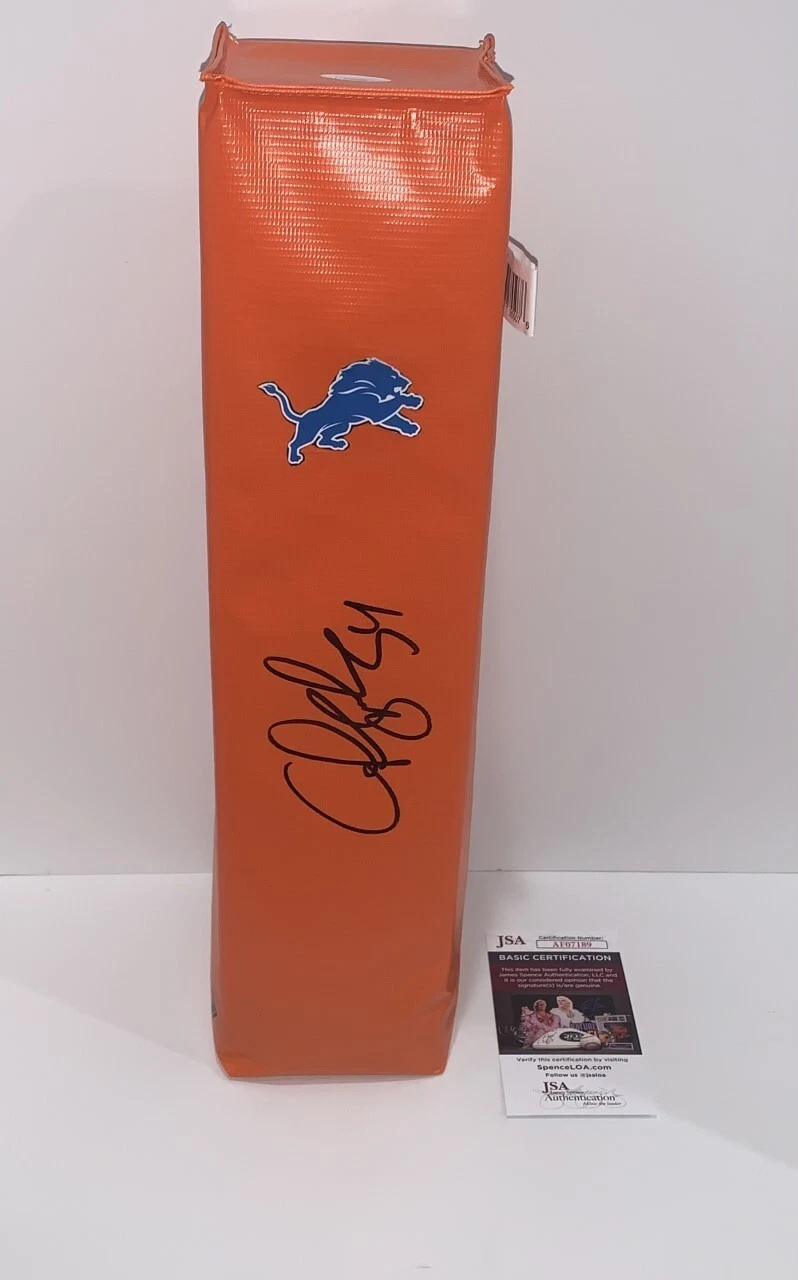 CHRIS SPIELMAN SIGNED TOUCHDOWN PYLON DETROIT LIONS FOOTBALL JSA COA