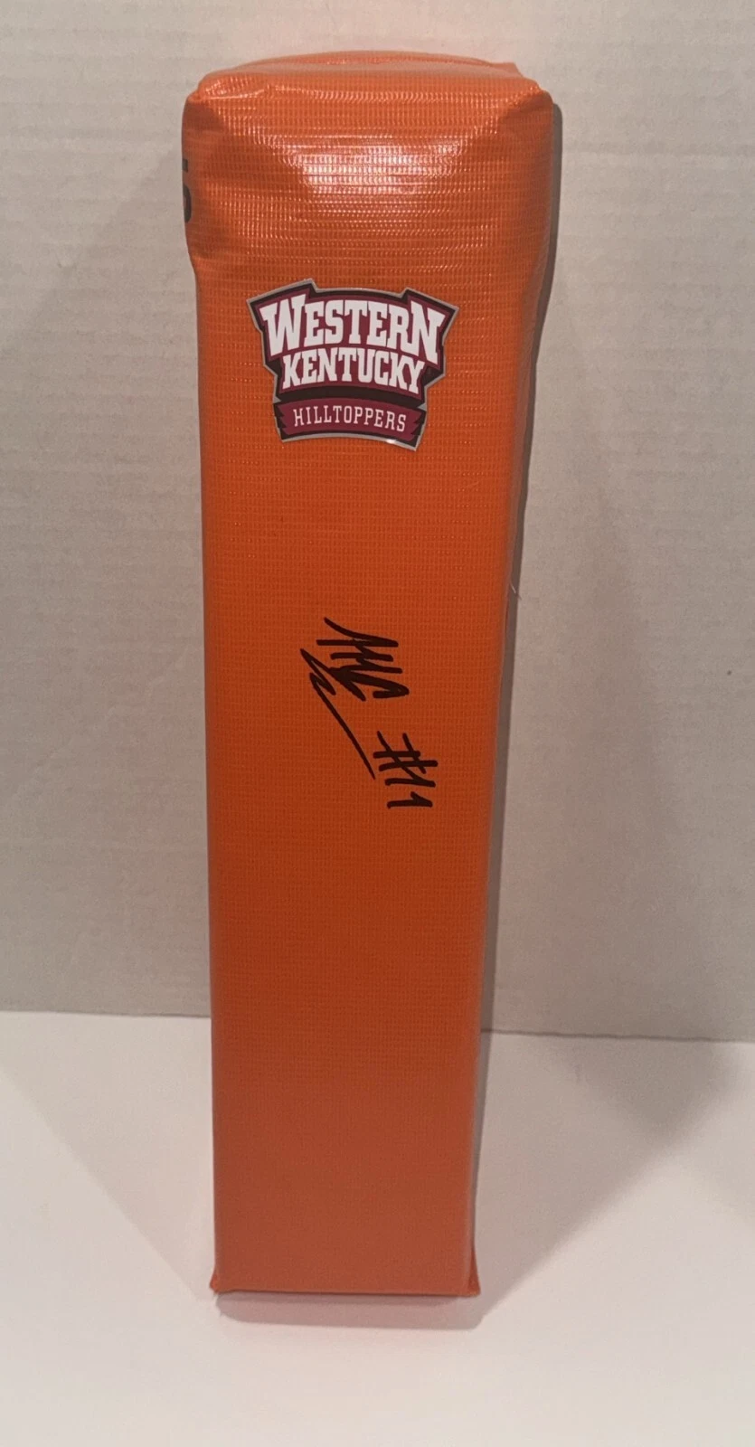 MALACHI CORLEY SIGNED TOUCHDOWN PYLON WESTERN KENTUCKY HILLTOPPERS PROOF