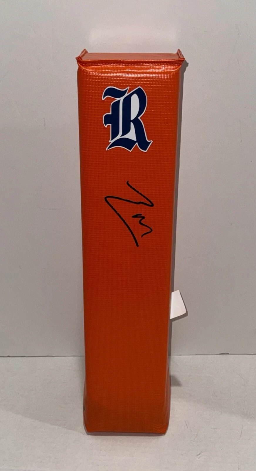 LUKE MCCAFFREY SIGNED TOUCHDOWN PYLON RICE OWLS NFL STAR PROOF