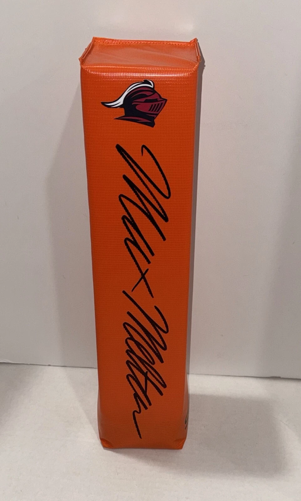 MAX MELTON SIGNED TOUCHDOWN PYLON RUTGERS SCARLET KNIGHTS NFL STAR PROOF
