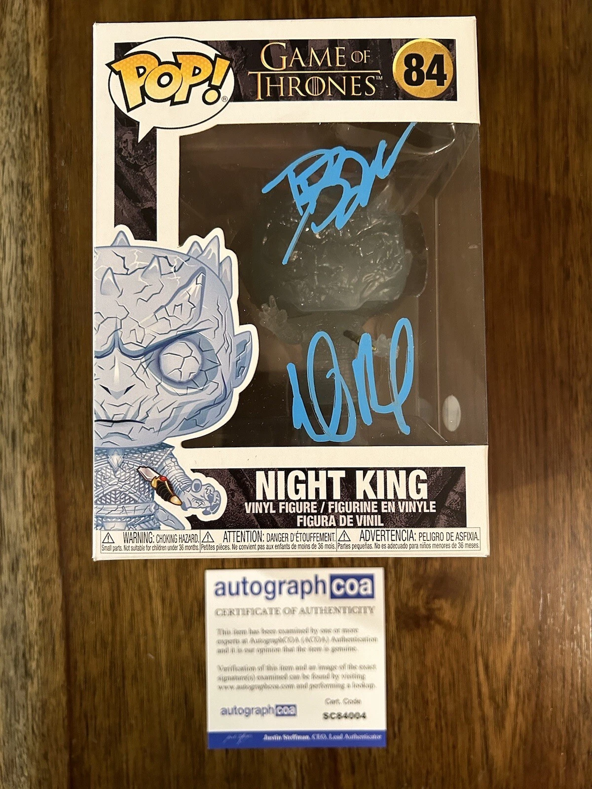 David Benioff & DB Weiss ‘Game Of Thrones’ Creators Signed Funko Pop ACOA GOT