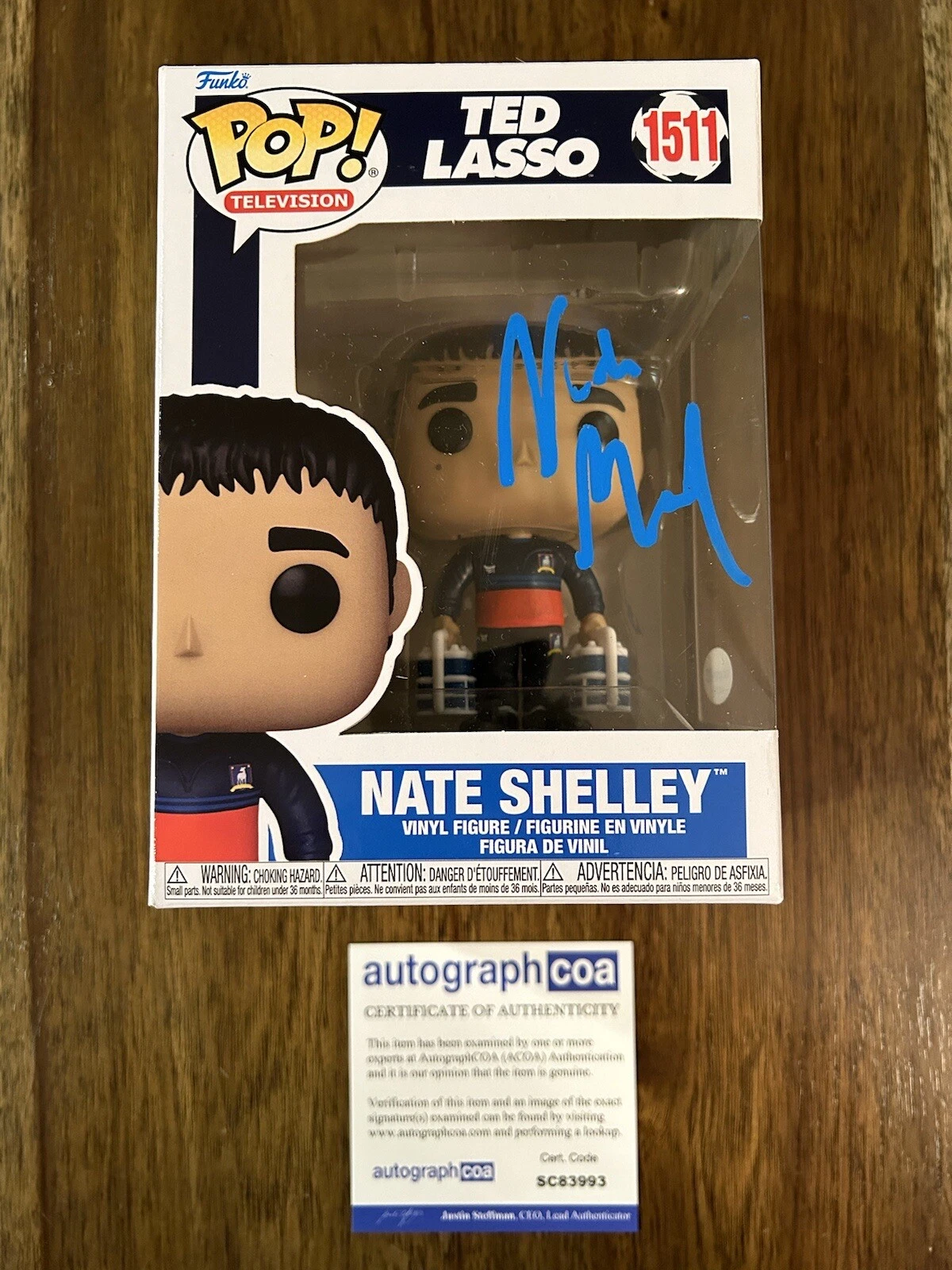 Nick Mohammed ‘Ted Lasso’ Signed Autograph Funko Pop ‘Nate Shelley’ ACOA