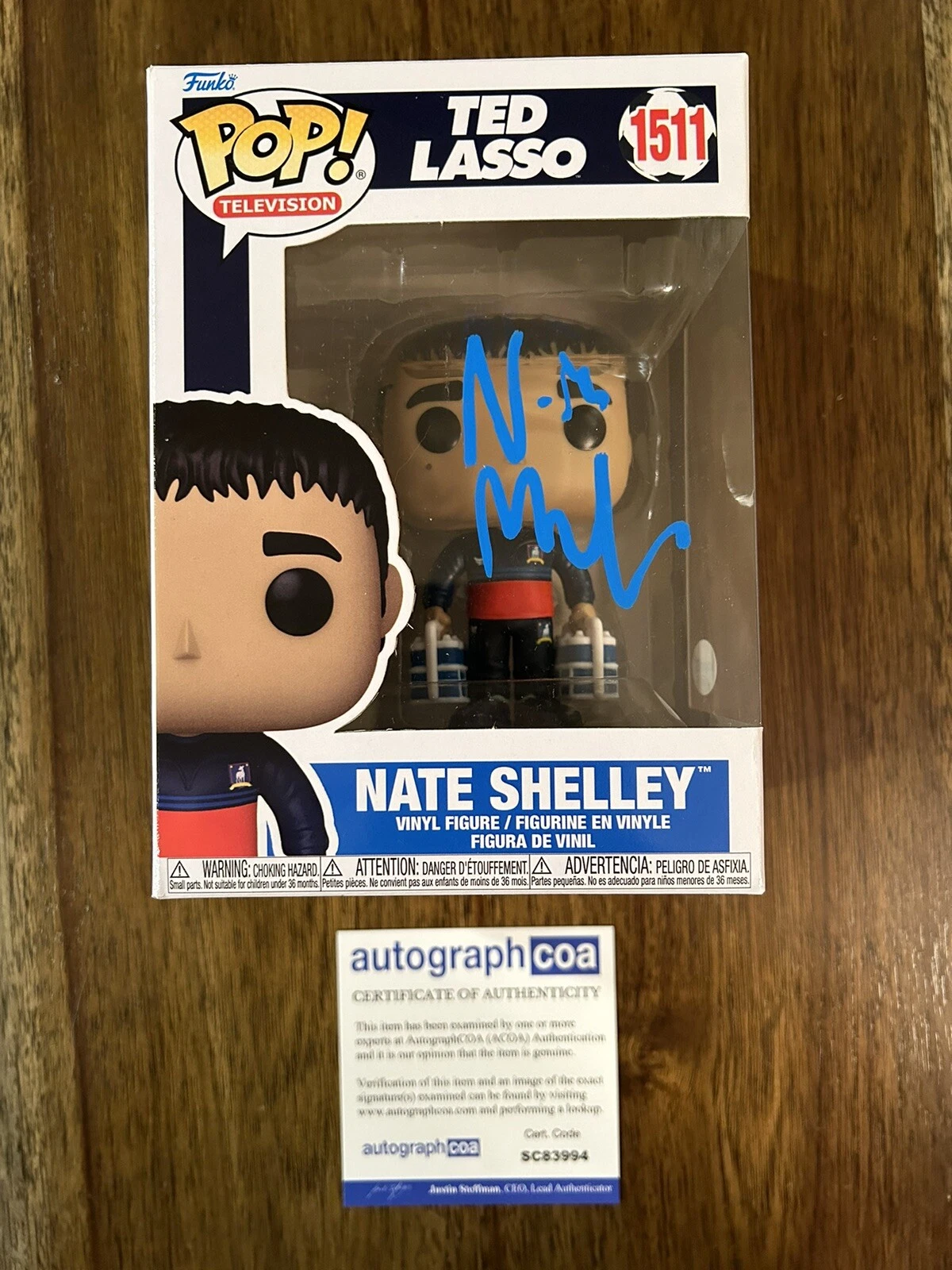 Nick Mohammed ‘Ted Lasso’ Signed Autograph Funko Pop ‘Nate Shelley’ ACOA