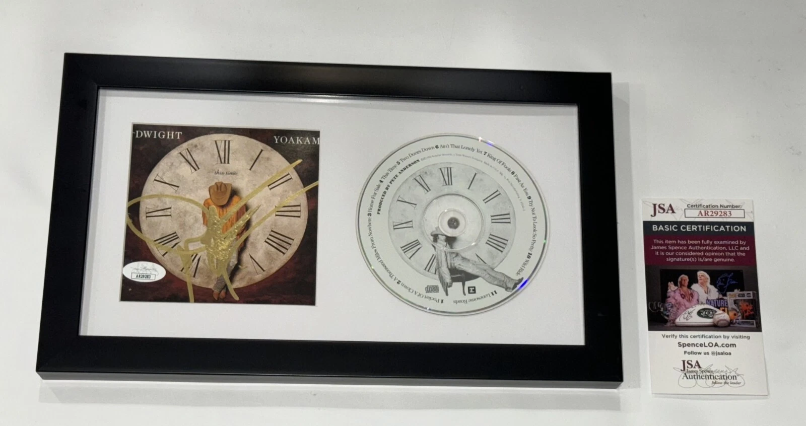 DWIGHT YOAKAM SIGNED FRAMED 