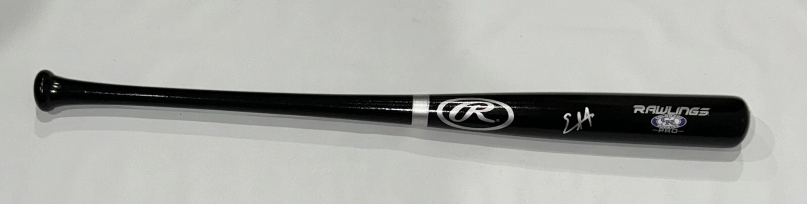 EZEQUIEL TOVAR SIGNED BLACK RAWLINGS BAT COLORADO ROCKIES