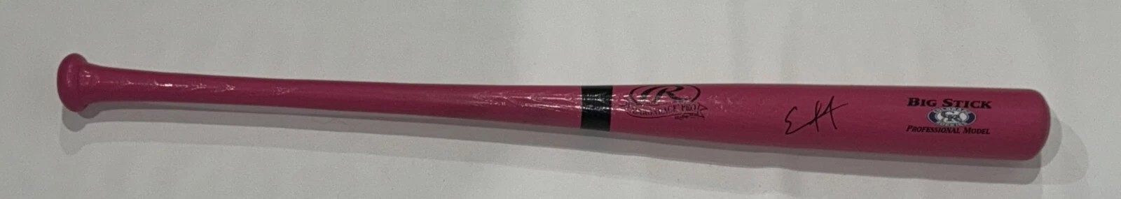 EZEQUIEL TOVAR SIGNED PINK RAWLINGS BAT COLORADO ROCKIES