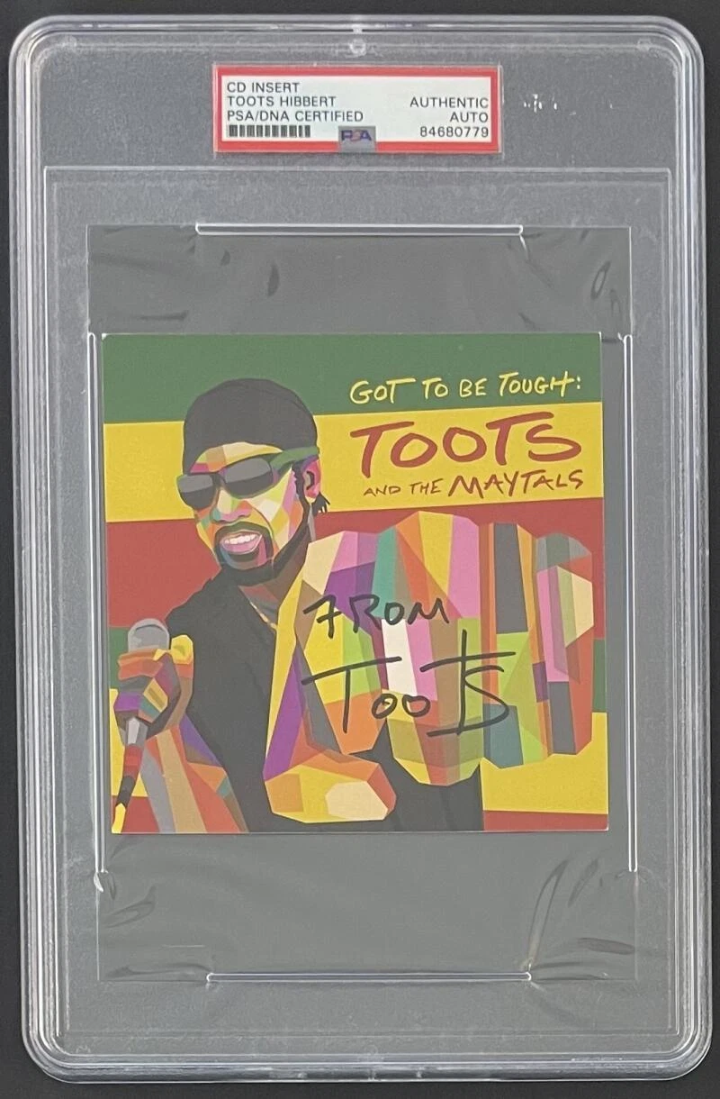 Toots Hibbert Signed Autograph CD Insert PSA/DNA Slabbed Encapsulated Maytals