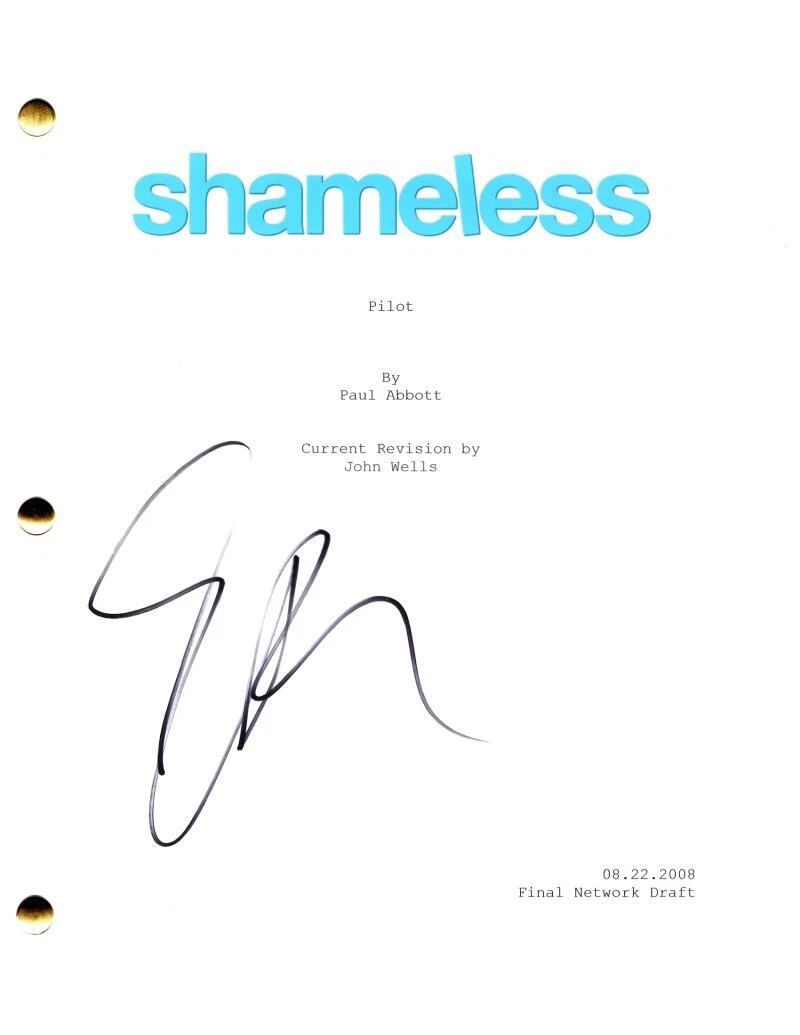 Emmy Rossum Signed Autograph Shameless Pilot Script Screenplay - Fiona Gallagher