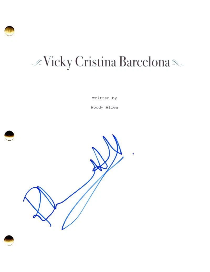 Rebecca Hall Signed Autograph Vicky Cristina Barcelona Movie Script Screenplay