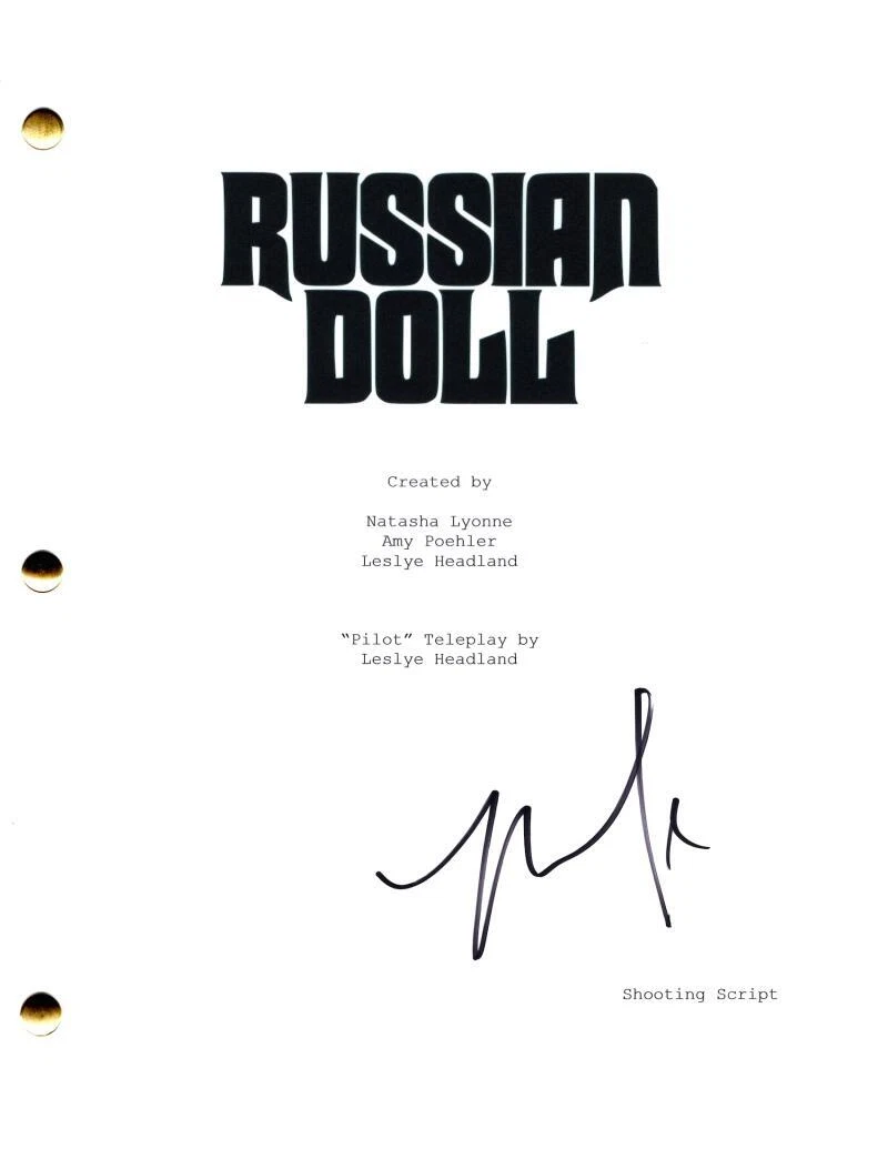 Natasha Lyonne Signed Autograph Russian Doll Full Pilot Script Screenplay