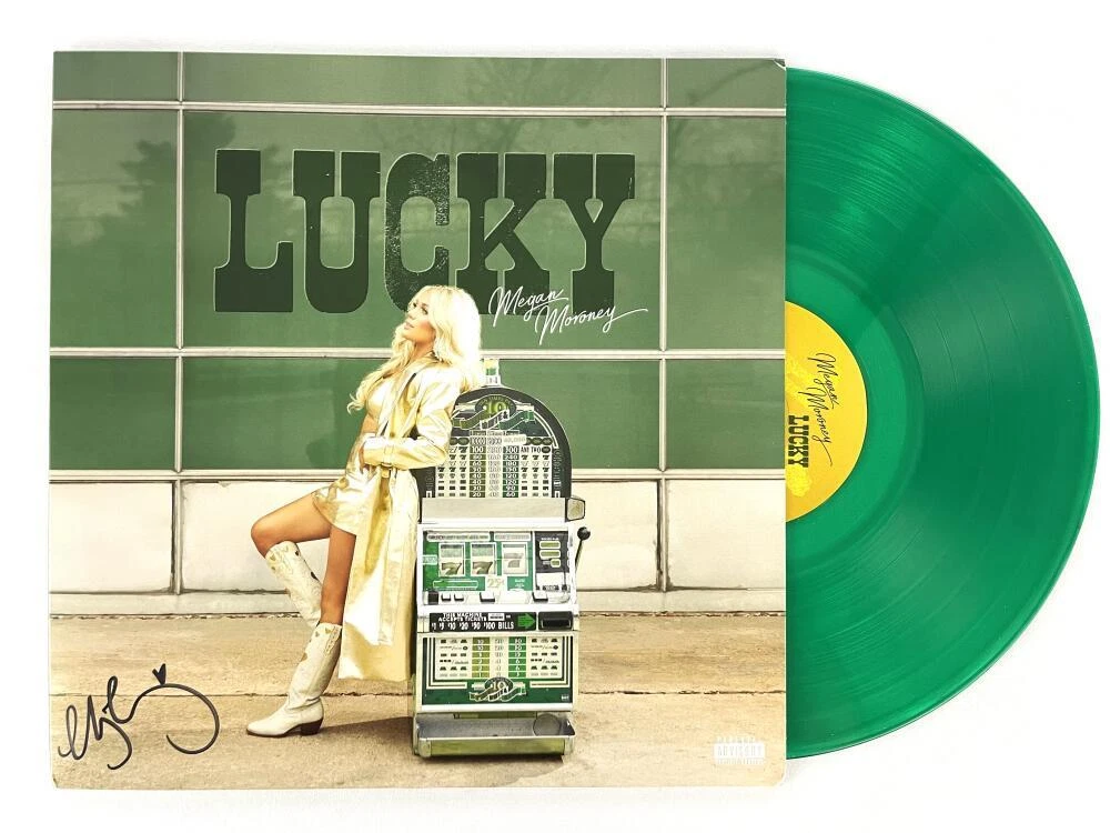 Megan Moroney Signed Autograph Lucky Album Vinyl Record - Country Music Star JSA