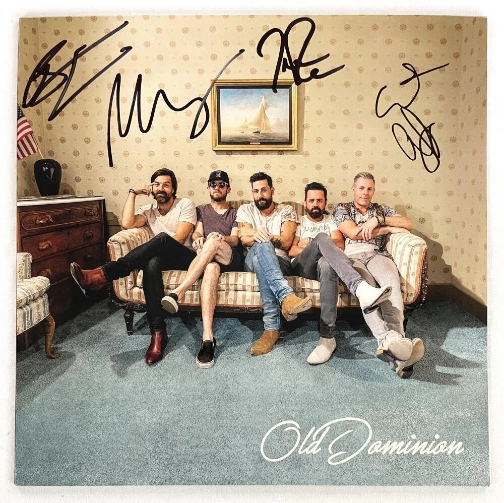 Old Dominion Band Signed Autograph Album Vinyl Record LP - Matthew Ramsey +4 JSA