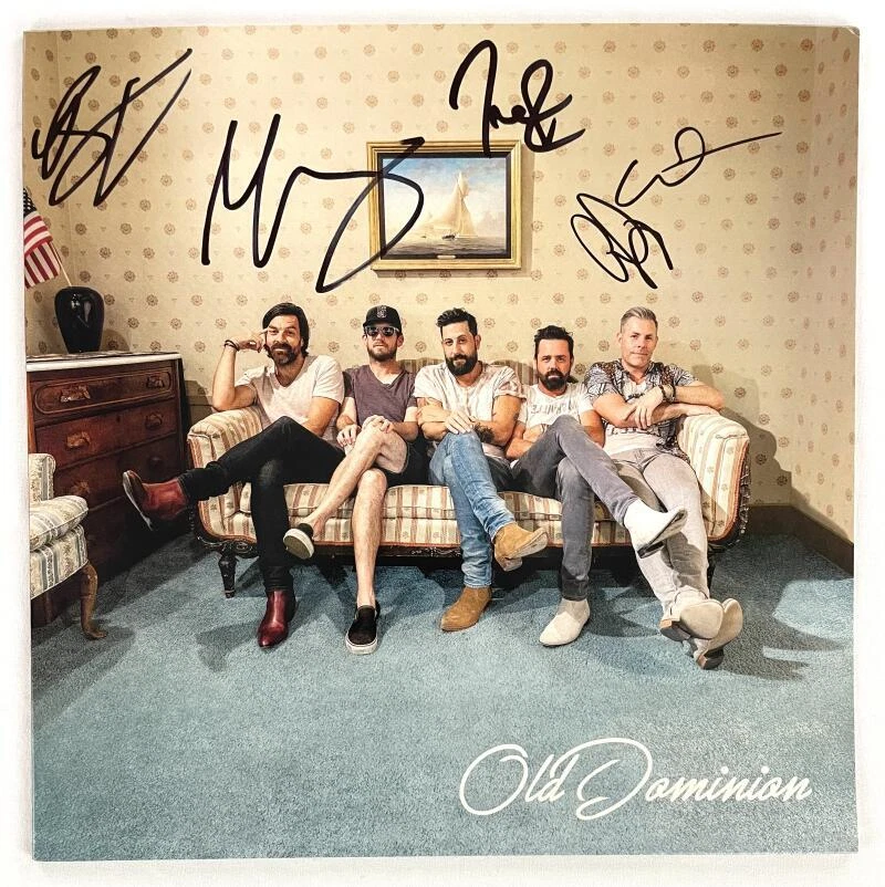 Old Dominion Band Signed Autograph Album Vinyl Record LP - Brad Tursi +4 JSA COA