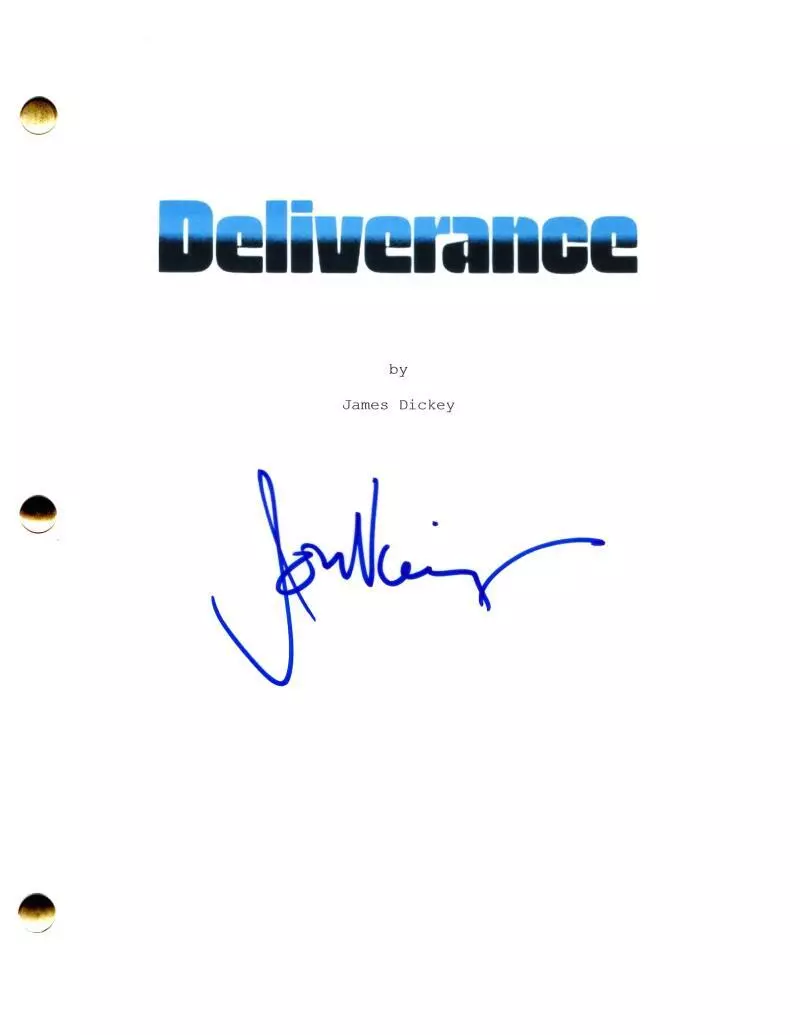 Jon Voight Signed Autograph Deliverance Movie Script Screenplay w/ Burt Reynolds