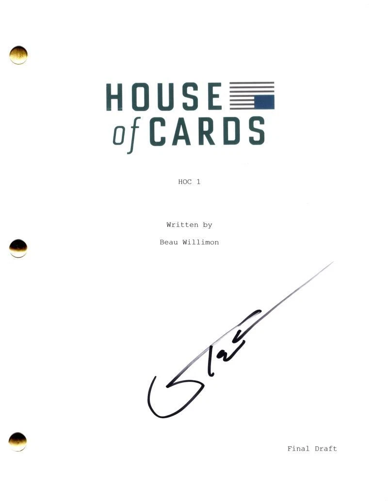 Corey Stoll Signed Autograph House of Cards Pilot Script Screenplay Peter Russo