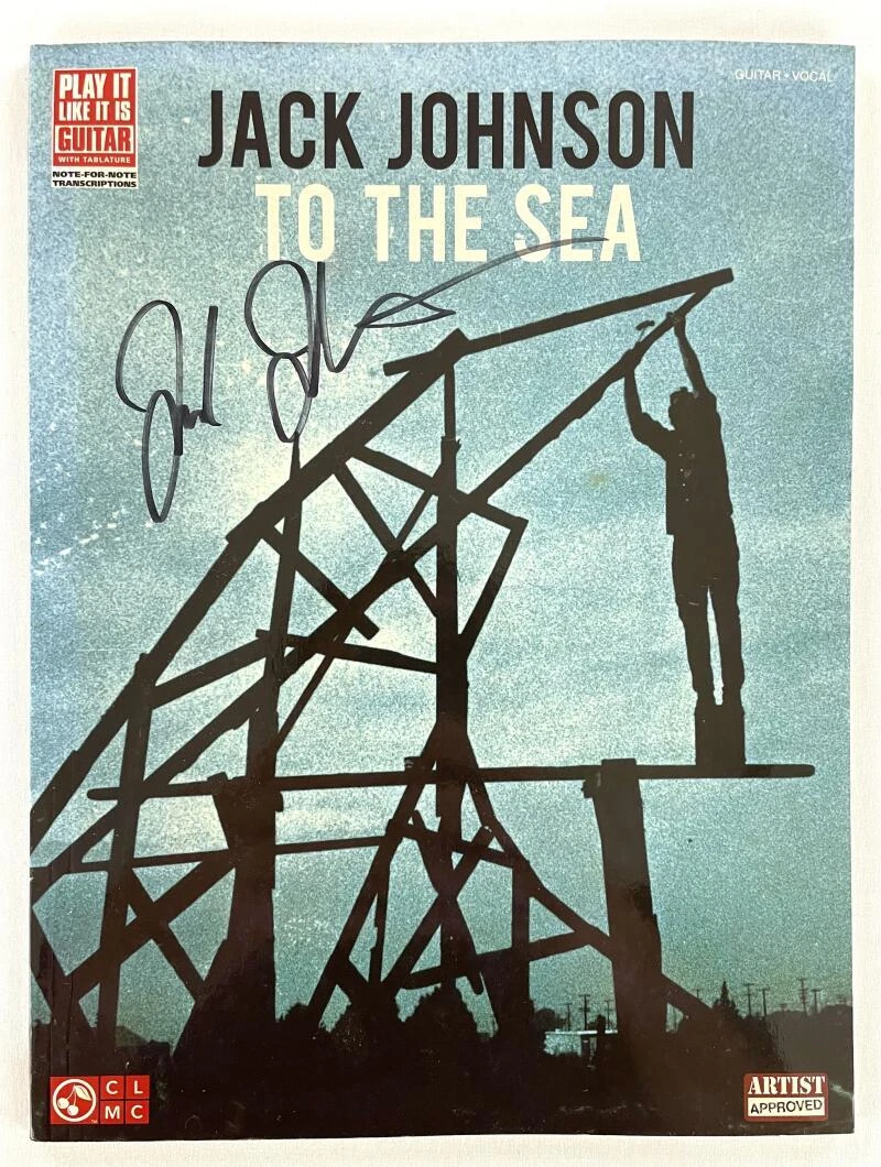 Jack Johnson Signed Autograph To The Sea Sheet Music Book Songbook w/ JSA COA