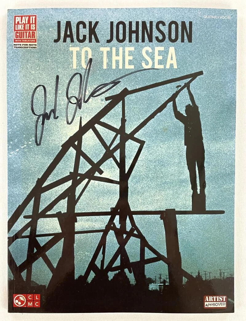 Jack Johnson Signed Autograph To The Sea Sheet Music Booklet Songbook w/ JSA COA