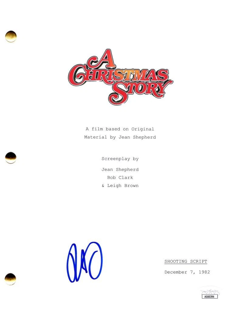 Peter Billingsley Signed Autograph A Christmas Story Full Movie Script w/ JSA