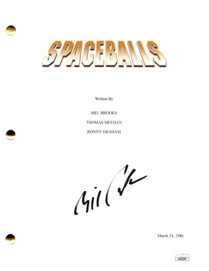 Bill Pullman Signed Autograph Spaceballs Full Movie Script Screenplay w/ JSA COA