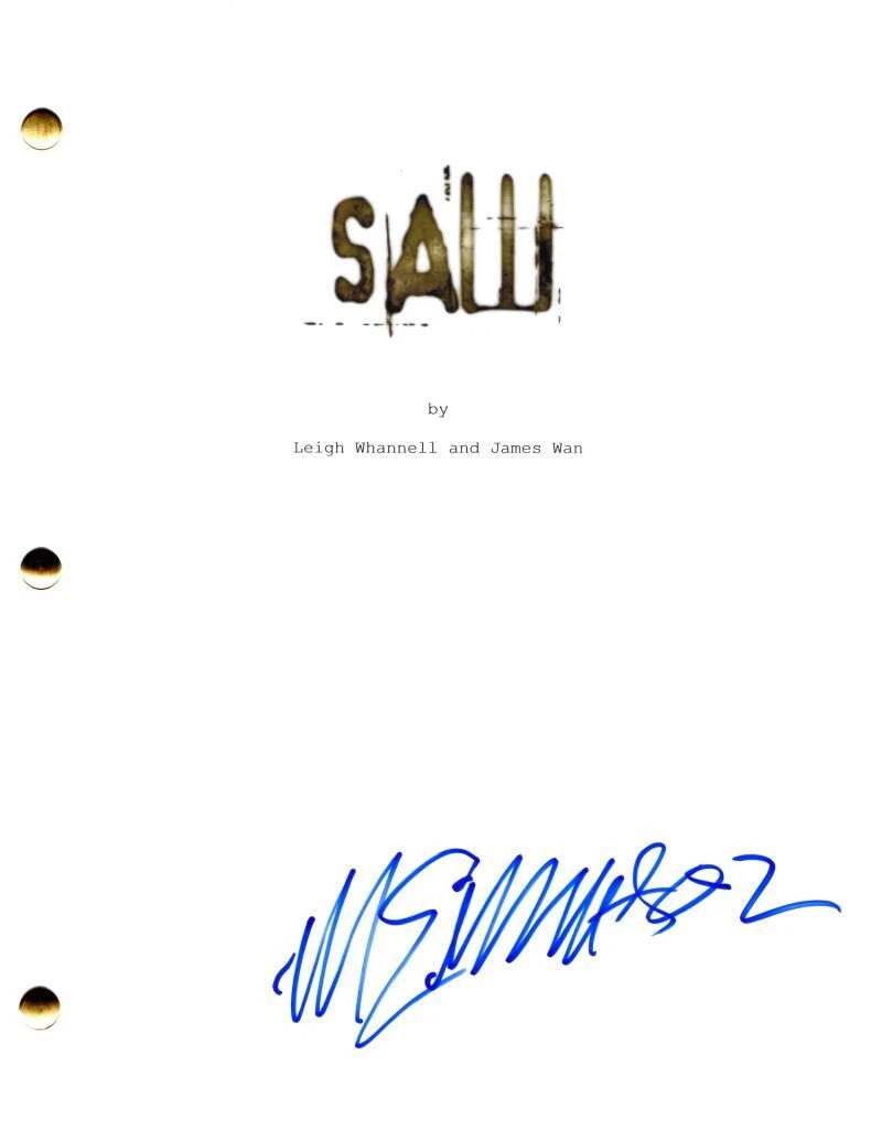 Michael Emerson Signed Autograph Saw Full Movie Script Screenplay - Zep Hindle