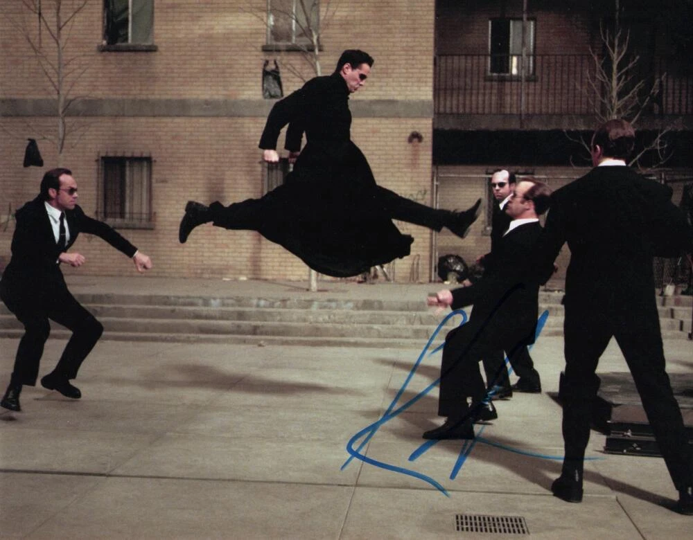 Keanu Reeves Signed Autograph 11x14 Photo - The Matrix Neo & John Wick Star