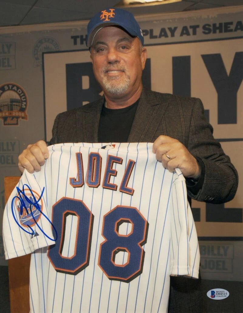 Billy Joel Signed Autograph 11x14 Photo - New York Mets Shea Stadium Beckett COA