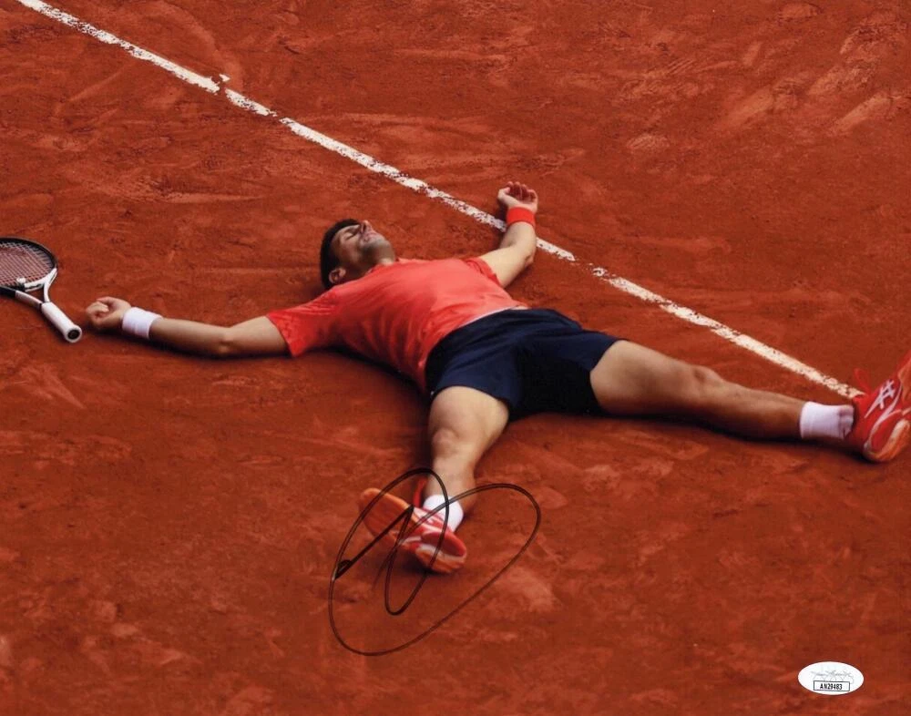 Novak Djokovic Signed Autograph 11x14 Photo - Tennis Grand Slam Champion JSA COA