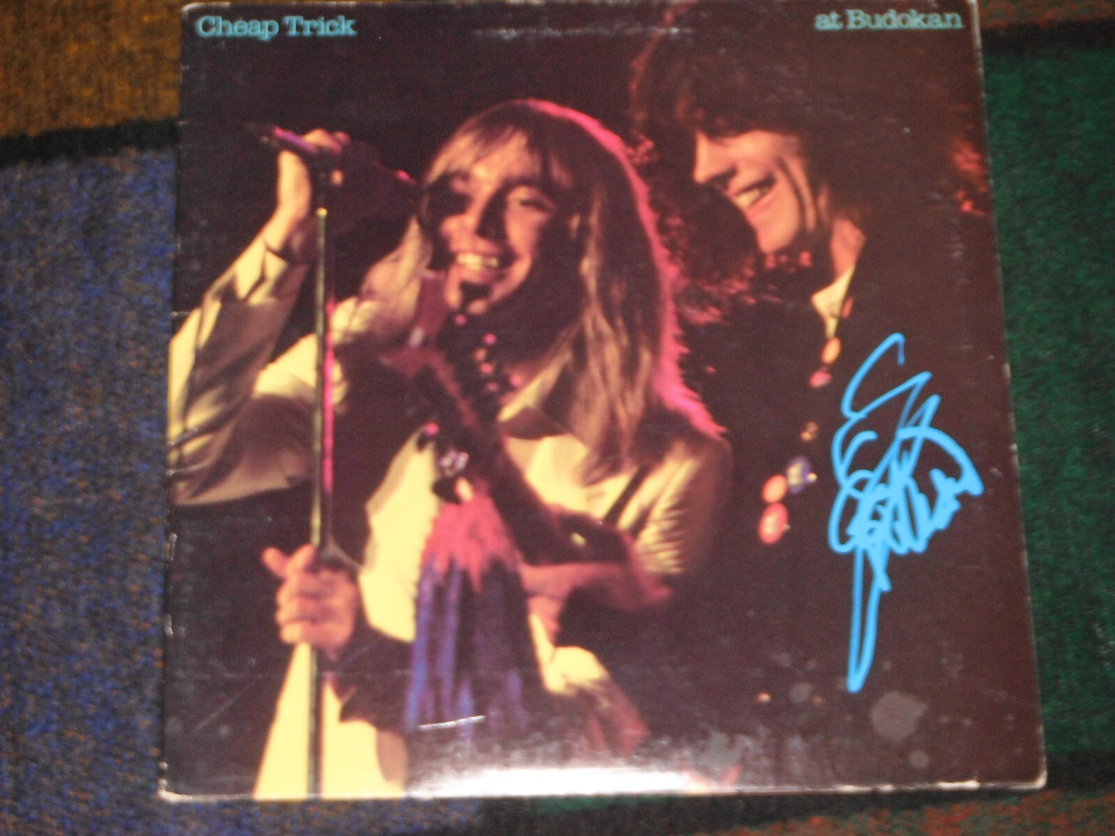 CHEAP TRICK RICK NIELSEN SIGNED AT BUDOKAN VINYL ALBUM