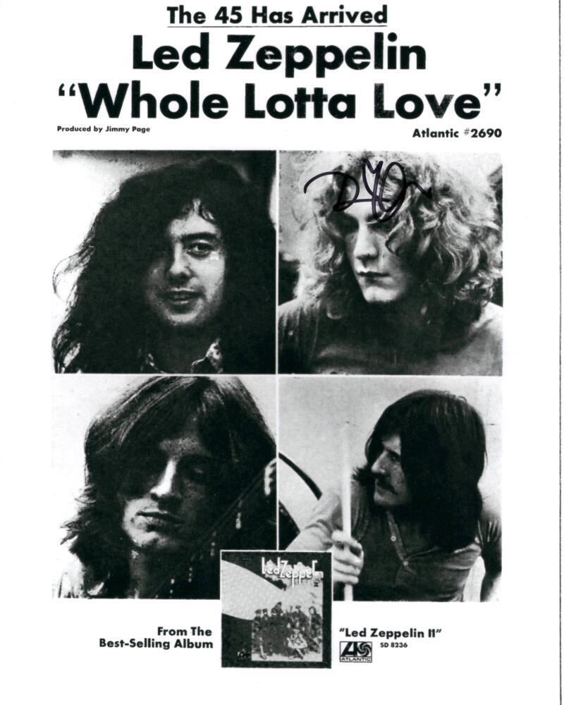 Robert Plant Signed Autograph 8x10 Photo - Led Zeppelin Lead Singer w/ JSA COA