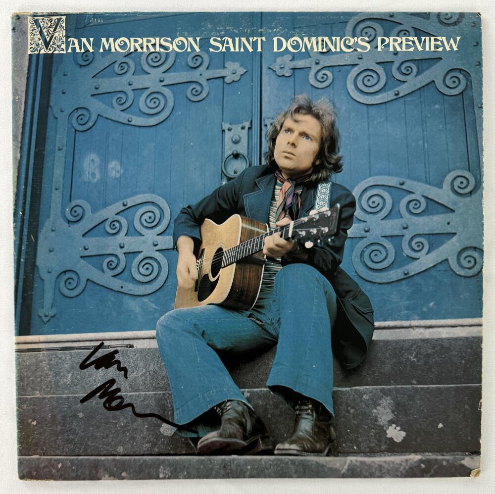 Van Morrison Signed Autograph Album Vinyl Record Saint Dominic's Preview Beckett