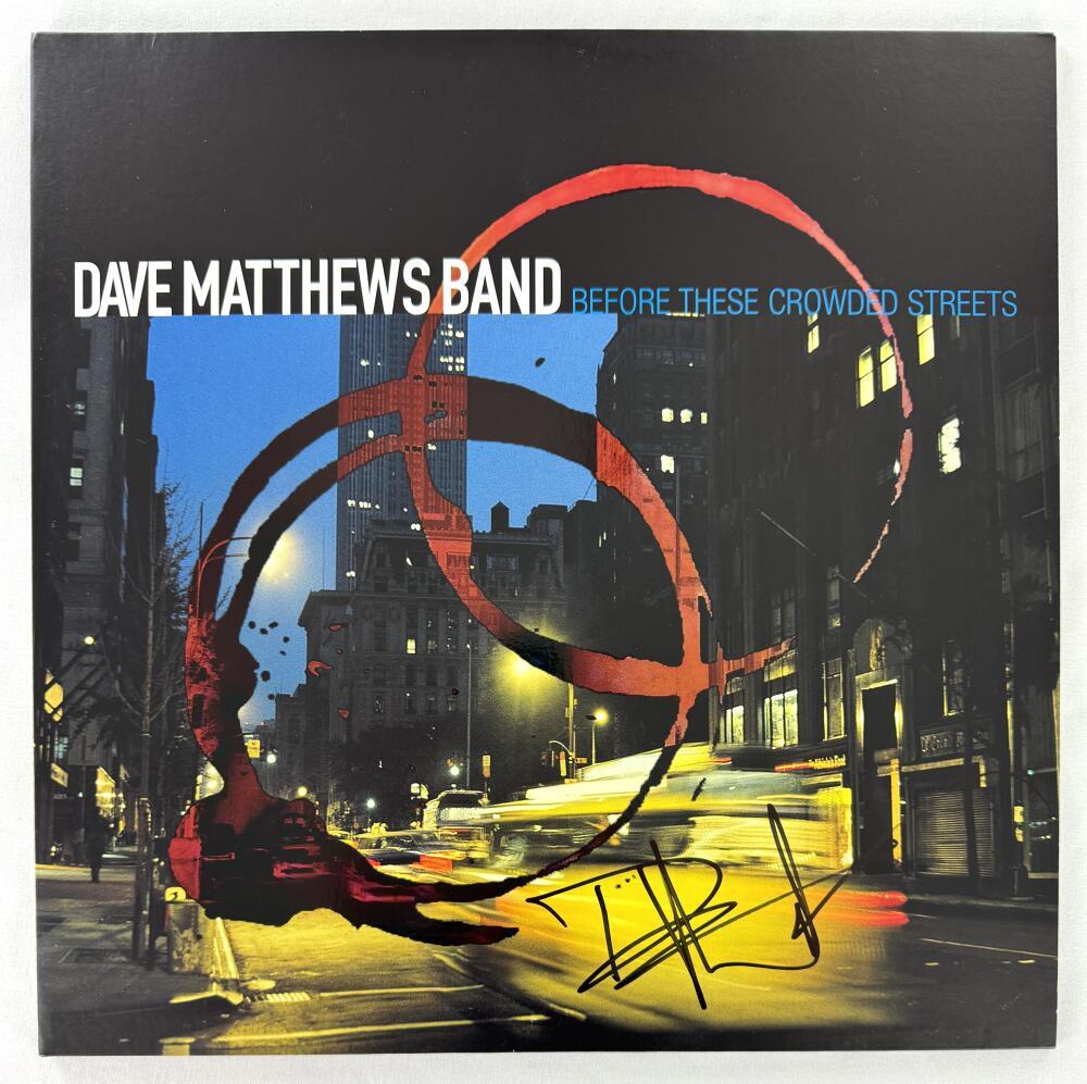 Dave Matthews Signed Autograph Album Record - Before These Crowded Streets BAS