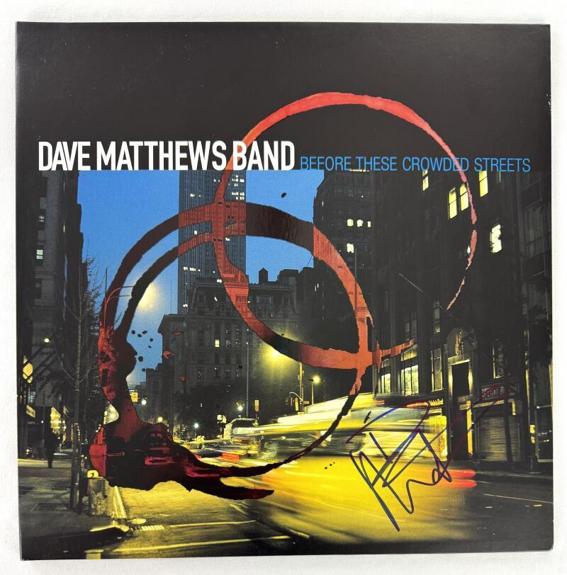 Dave Matthews Signed Autograph Album Record Before These Crowded Streets BAS COA