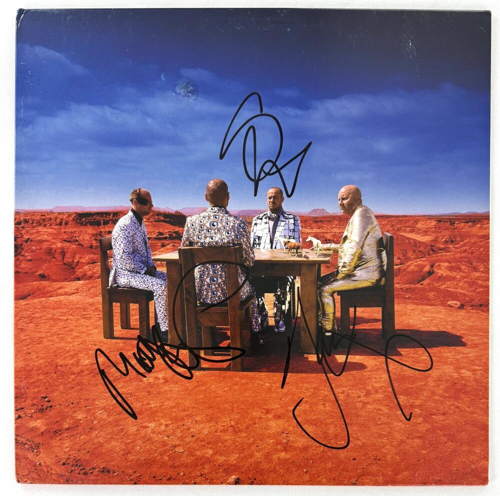 Matt Bellmay Dominic Chris - Muse - Signed Autograph Album Record LP Beckett COA