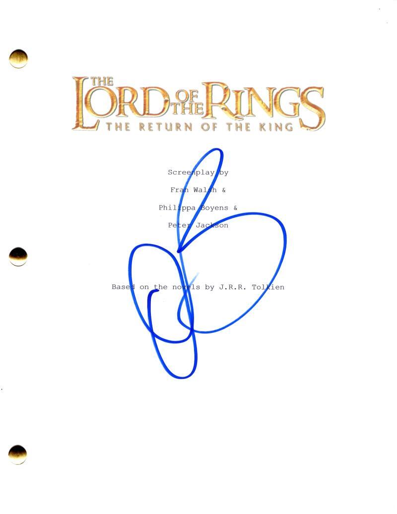 Orlando Bloom Signed Autograph Lord of the Rings Return of the King Movie Script