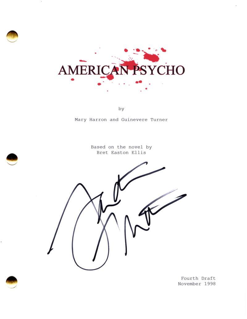 Samantha Mathis Signed Autograph American Psycho Full Movie Script Screenplay