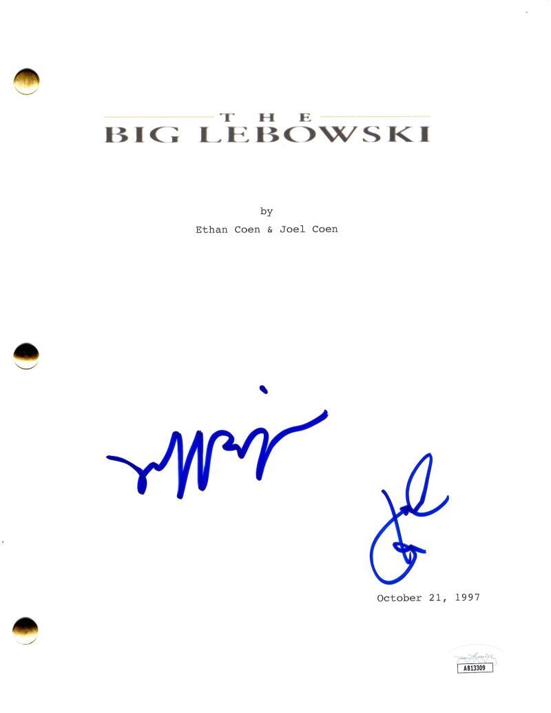 Jeff Bridges & John Goodman Signed Autograph The Big Lebowski Movie Script JSA