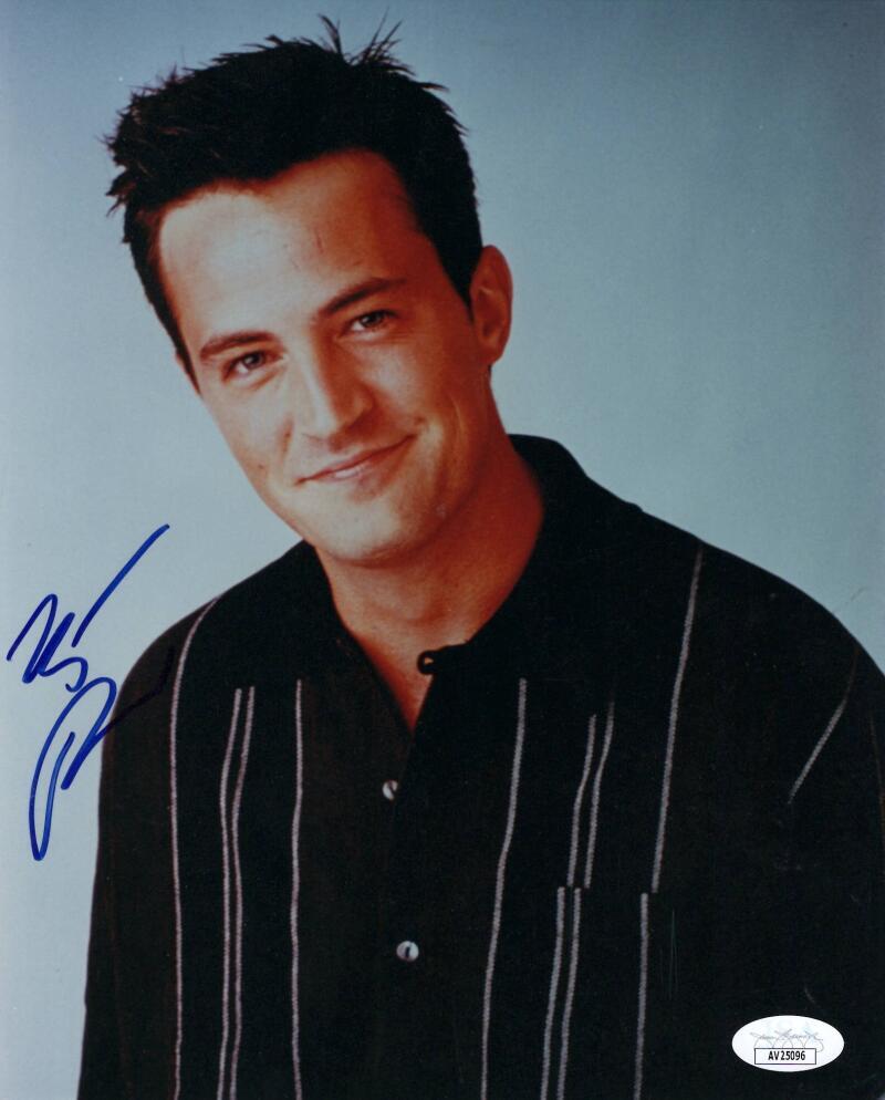 Matthew Perry Signed Autograph 8x10 Photo - Chandler Bing Friends Star JSA COA