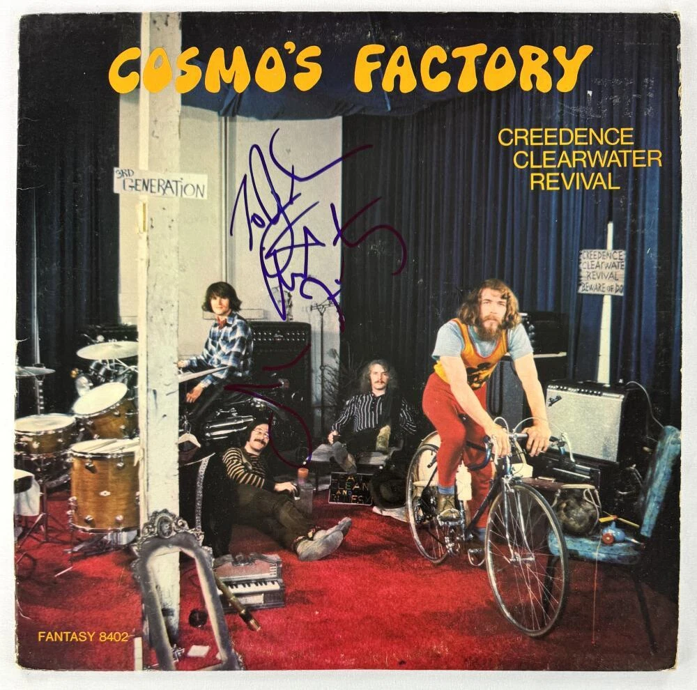 John Fogerty Creedence Clearwater Revival Signed Autograph Album Record Beckett