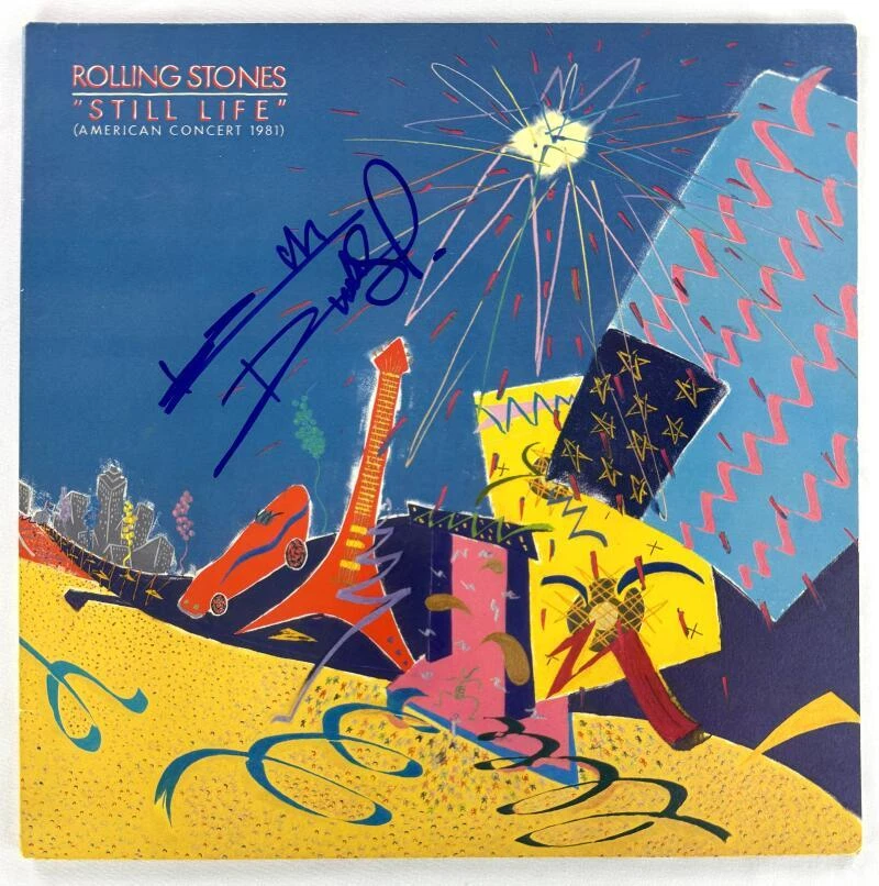 Keith Richards Rolling Stones Signed Autograph Album Vinyl Record Still Life BAS