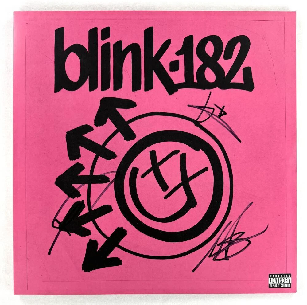 Blink-182 Band Signed Autograph Album Vinyl Record LP - Tom DeLonge +2 Beckett